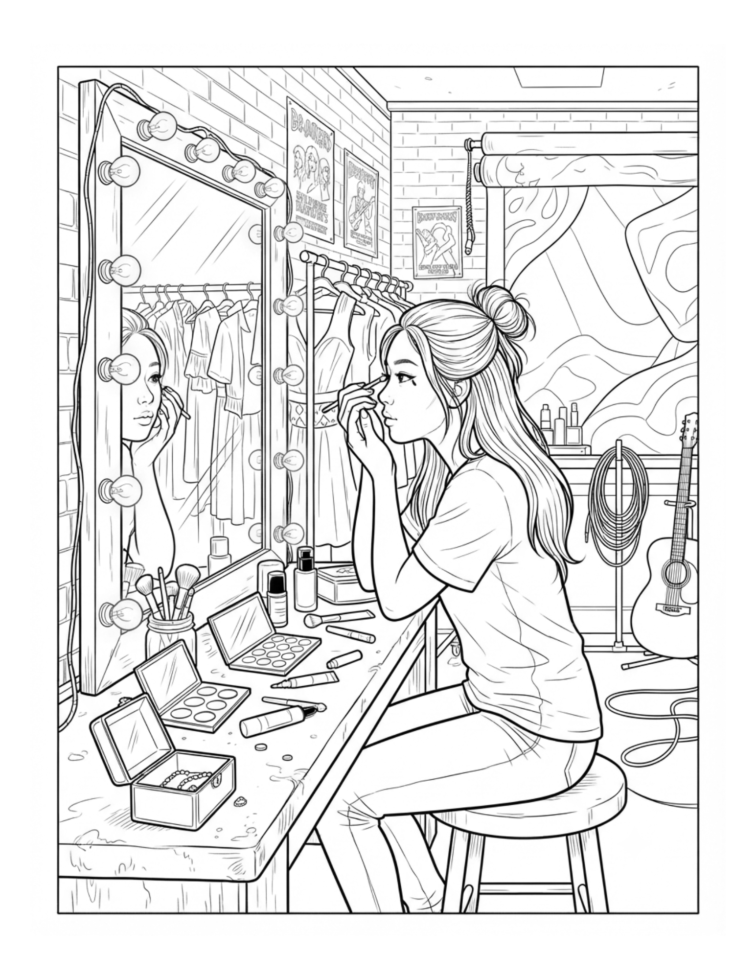 Cover art for Get Ready With Me: A Glam Coloring Book